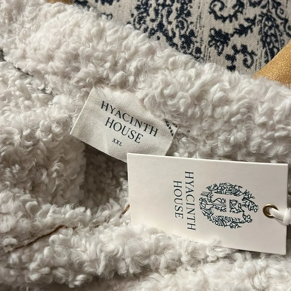 NWT Tuckernuck Hyacinth House Crosby Shearling Vest Tan NWT XXL